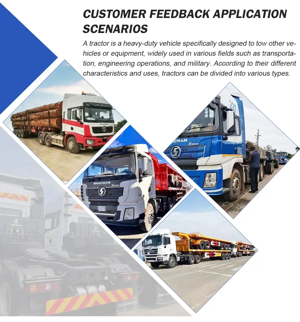 Shacman X3000 tractor truck in haulage work