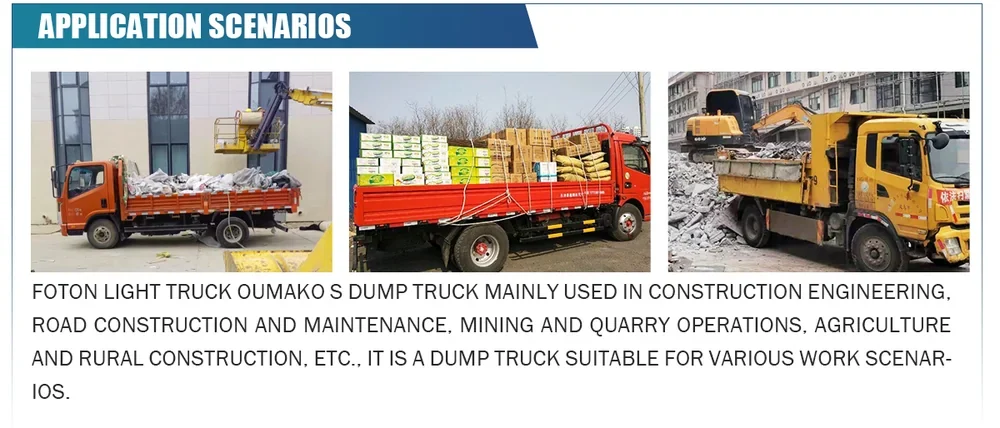 Foton light cargo truck in urban logistics service