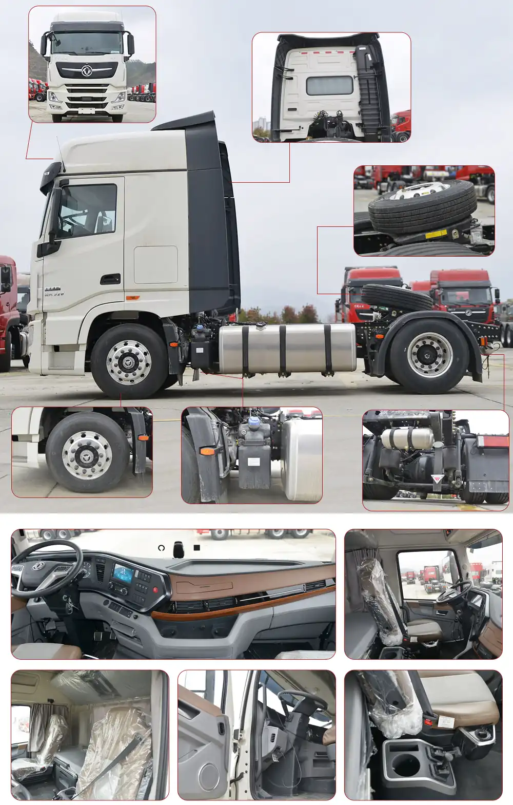 Dongfeng Tianlong KX 520 hp 4x2 Tractor Truck details.webp