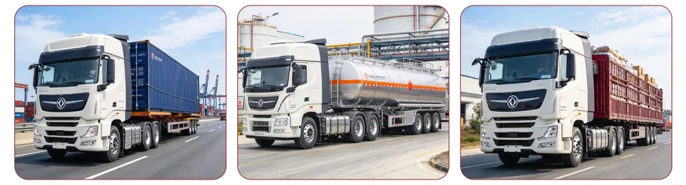 Dongfeng Tianlong KX 520 hp 4x2 Tractor Truck applications.webp