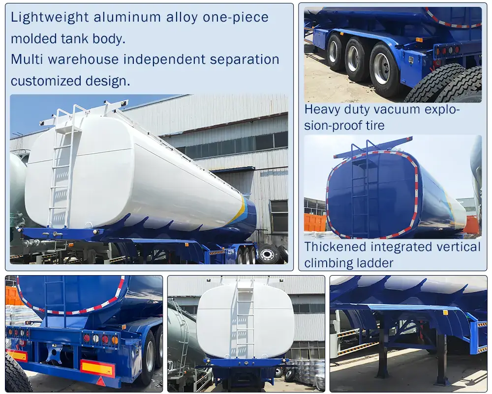 Fuel tank semi trailer tank body and discharge valve