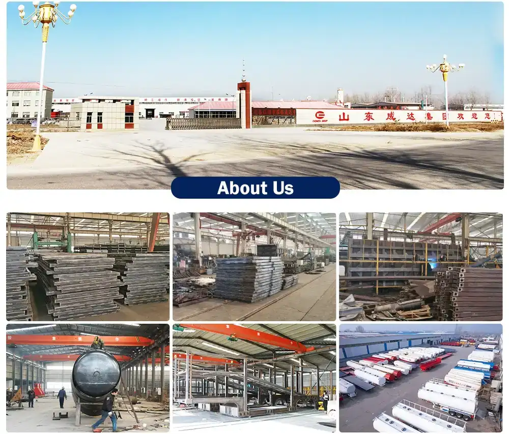 Chengda fuel tank semi trailer workshop and production