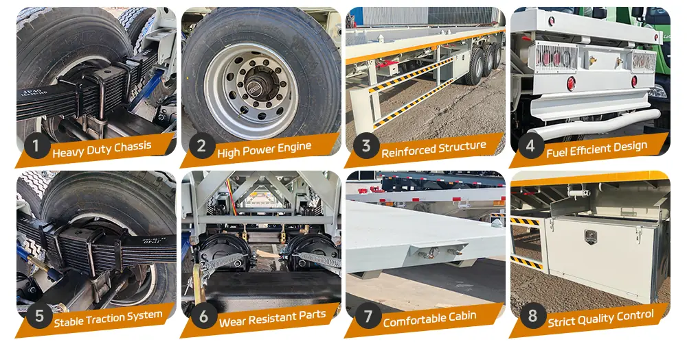 tri axle 40ft flatbed trailer details.webp