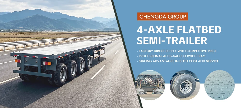 4 axle 53ft flatbed semi trailer poster.webp