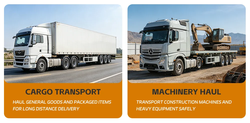 tri axle 40ft flatbed trailer applications.webp