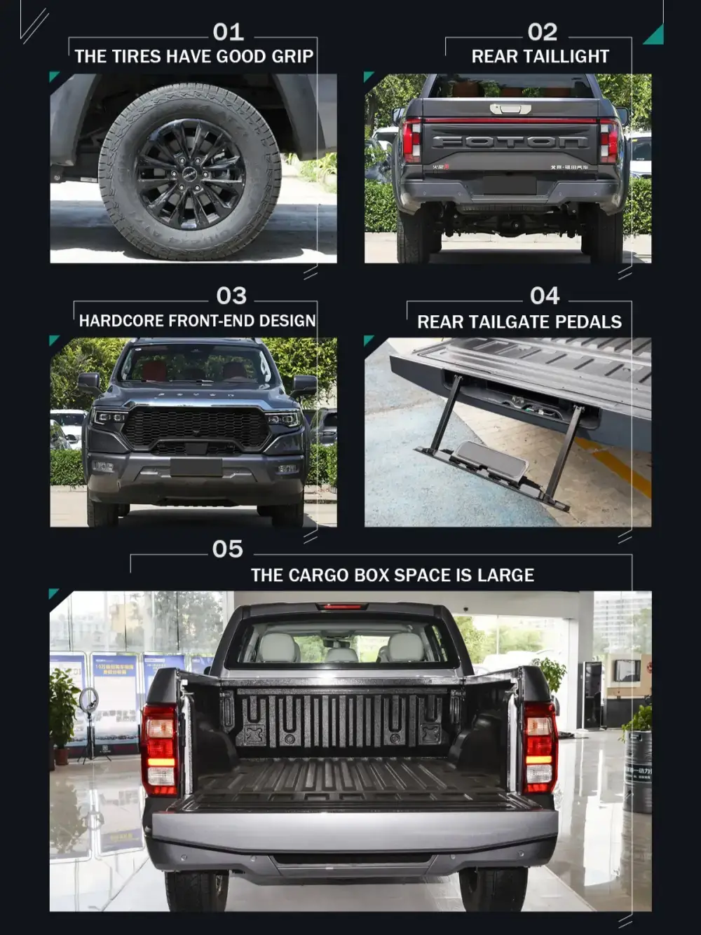 Foton Mars 9 4x4 Diesel Pickup Truck details.webp