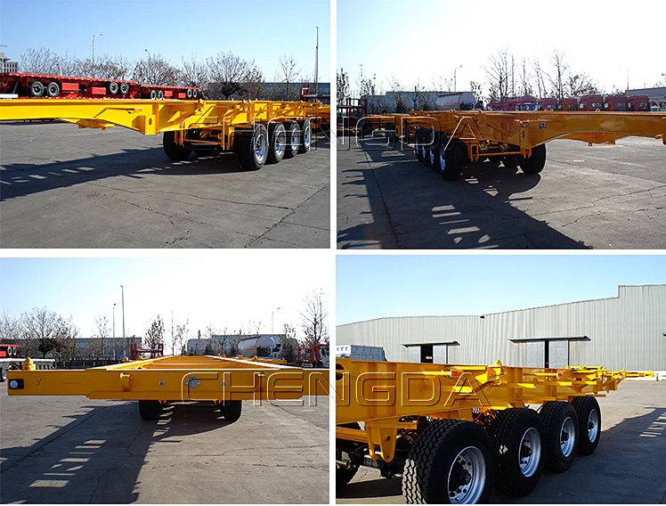 4 Axles 45ft Skeleton Semi Trailer Overview 4 Axles 45ft Skeleton Semi Trailer Overview