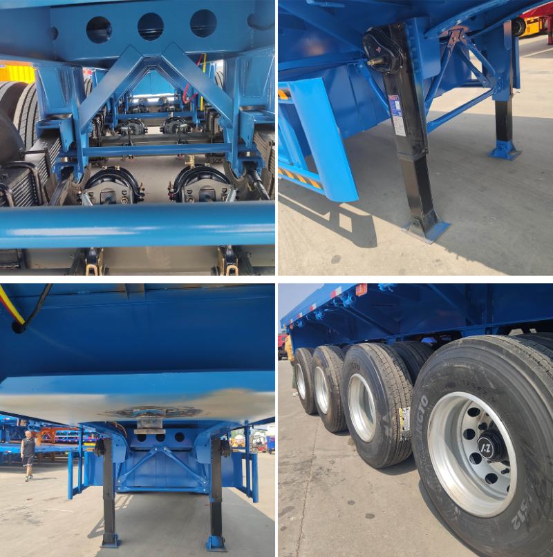 Remolque de plataforma plana de 4 ejes y 53 pies 4 Axle 53ft Flatbed Trailer