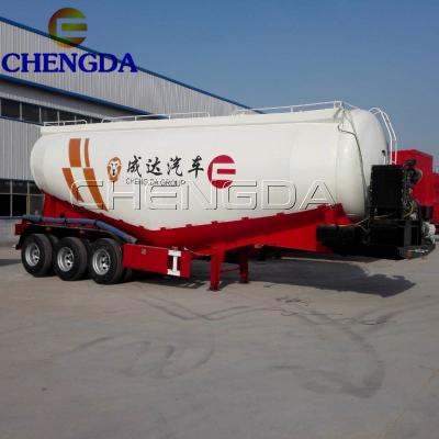 3 Alxes Cement Truck Powder Semi Remorque