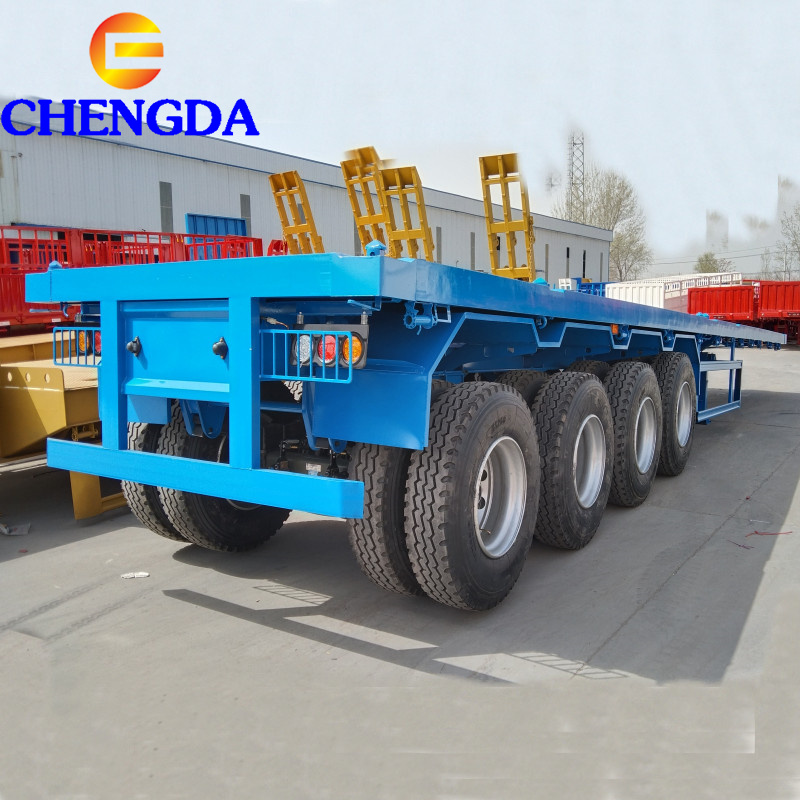 4 Axles Flatbed Container Trailers Overview 4 Axles Flatbed Container Trailers Overview