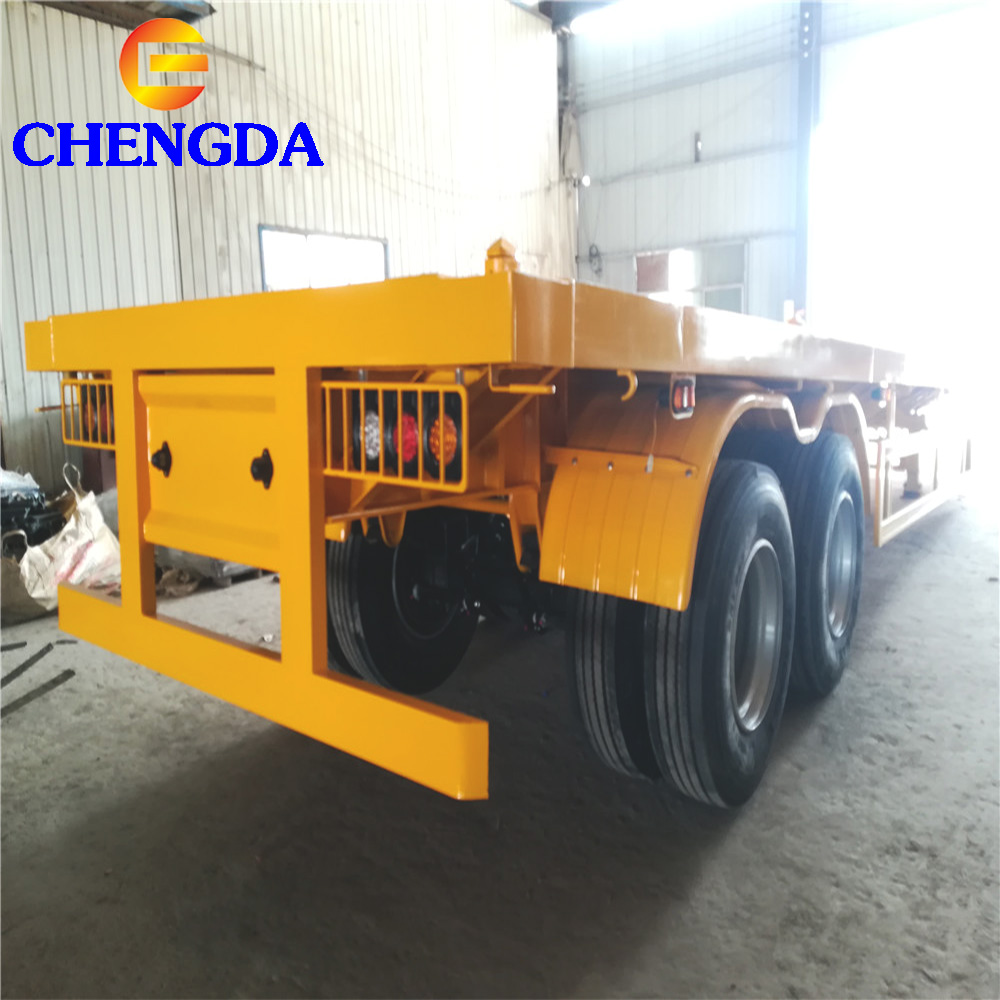 2 Axles Flatbed Container Semi Trailers Overview
