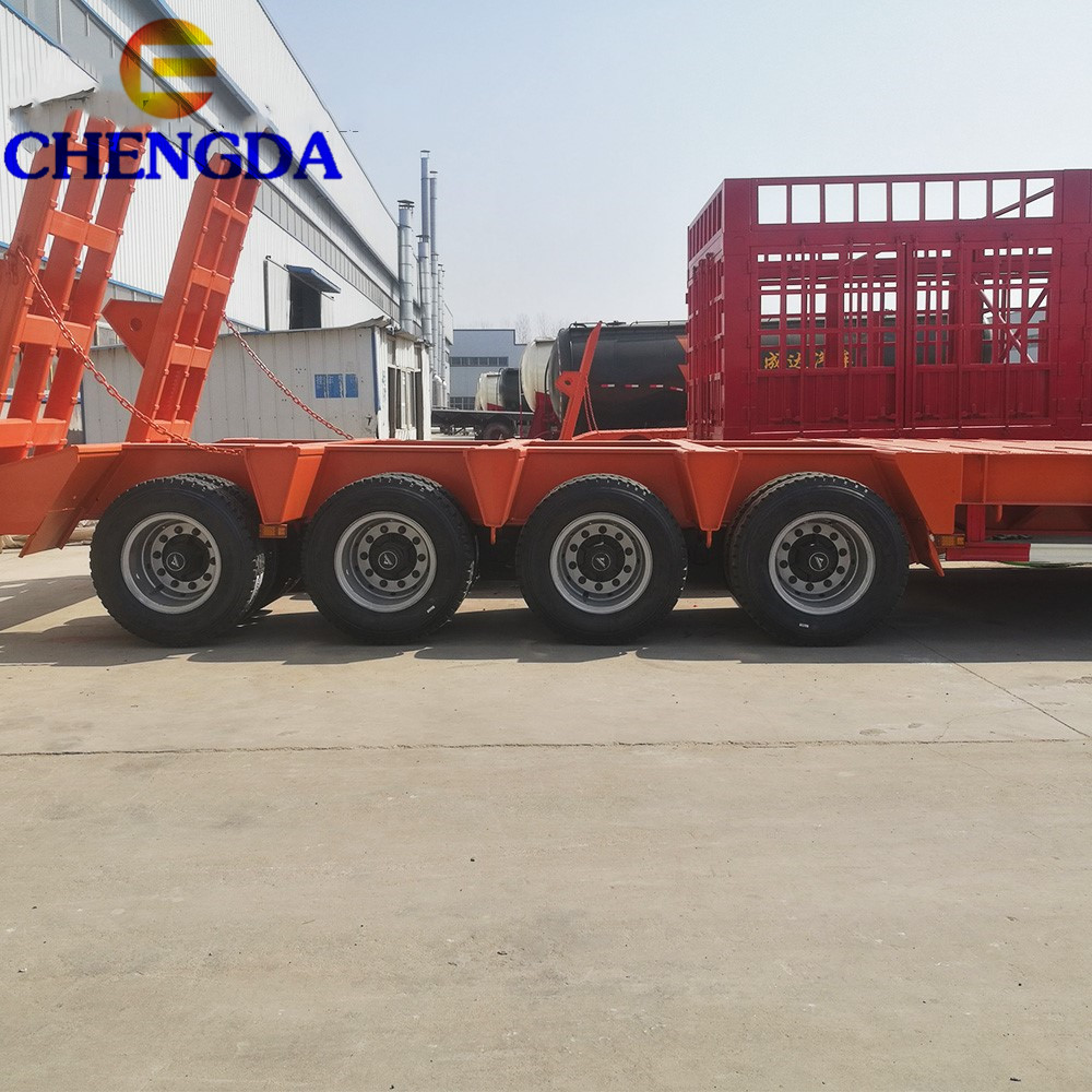 4 line 8 axles lowbed trailer overview
