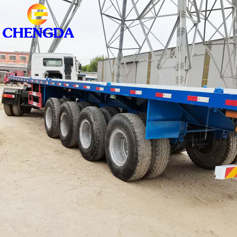 4 Axle Flatbed Semi Trailer Overview