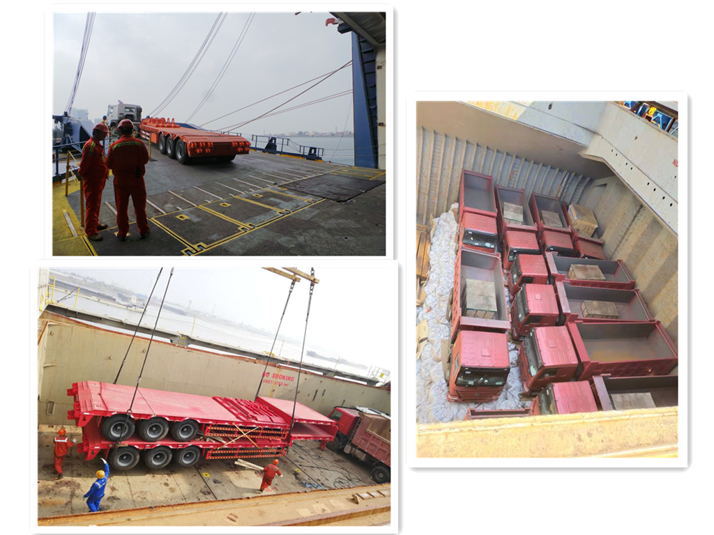 Shipment of Lowboy trailer Shipment of Lowboy trailer