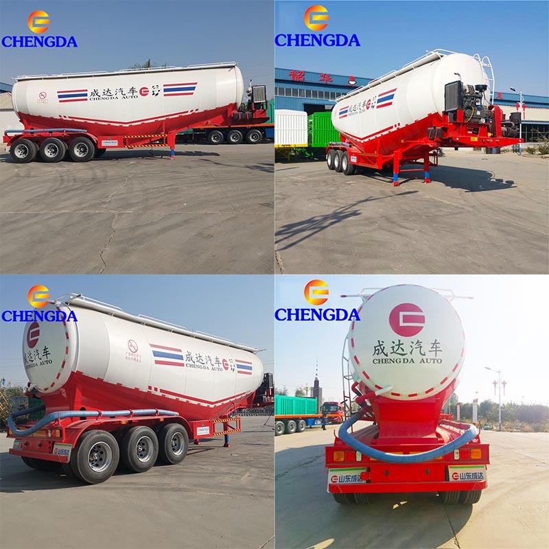 Chengda 3 Axles 42litres Cement Powder Trailers