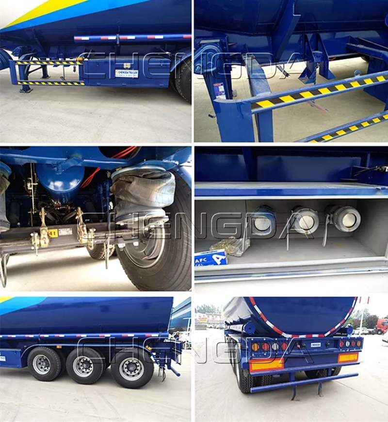 Reboque tanque de combustível de 3 eixos 3 Axle Fuel Tanker Trailer