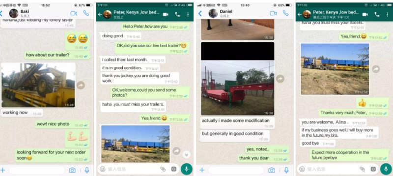Comentarios sobre el remolque de plataforma de Chengdu Chengda flatbed trailer feedback
