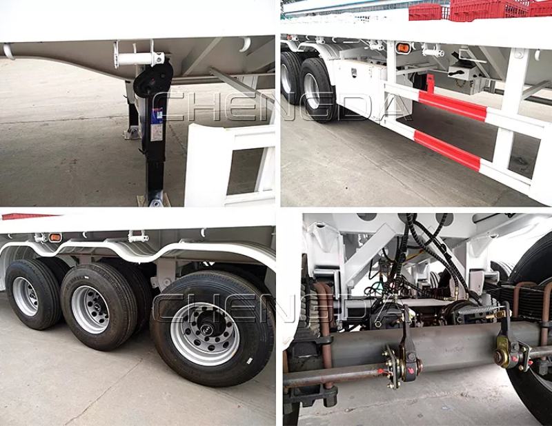Reboque plataforma 3 eixos 53 pés 3 axle 53ft flatbed trailer