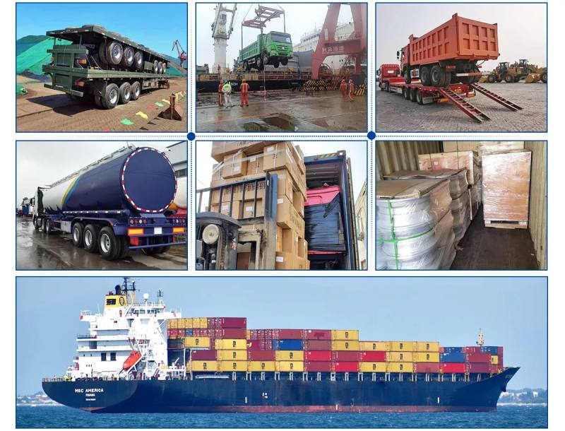 Remolque contenedor de plataforma plana de 3 ejes y 40 pies 3 axle 40ft flatbed container trailer