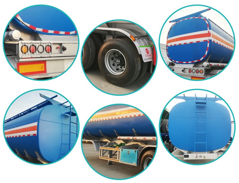 3-х осный прицеп-цистерна для жидкого топлива 3 Axle Oil Fuel Tanker Trailer